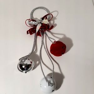 Red, White, Silver Bells decor - 443